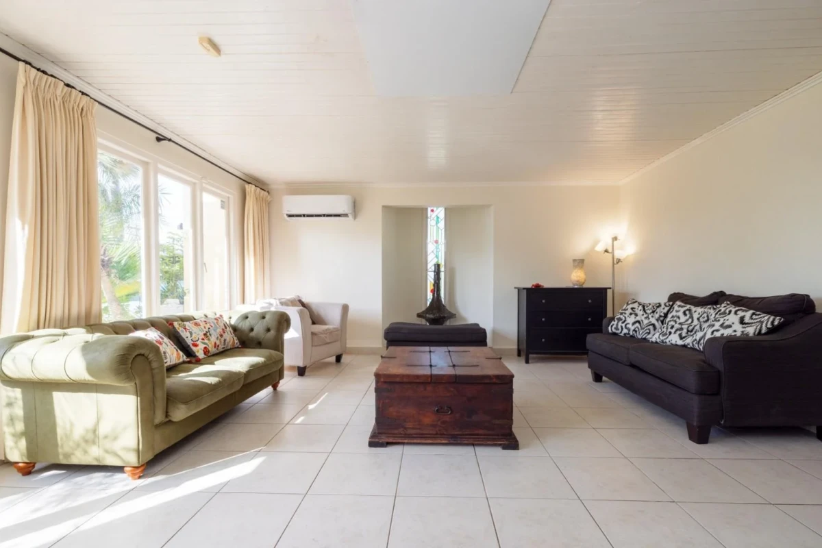Living area, after virtual staging
